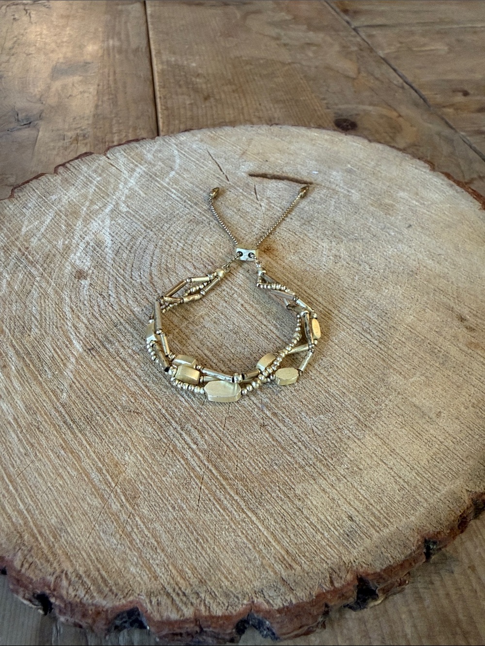 Kendra Scott Gold Multi-Strand Beaded Bracelet